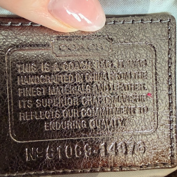 Coach Satchel Pewter Metallic Leather w/ 2 Hangtags Silver 2010 #14976 EUC - Picture 3 of 16